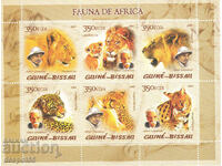2005. Γουινέα-Μπισάου. Πανίδα - η άγρια ζωή της Αφρικής. ΟΙΚΟΔΟΜΙΚΟ ΤΕΤΡΑΓΩΝΟ.