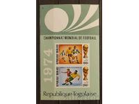 Togo 1974 Sport / Fotbal Bloc MNH