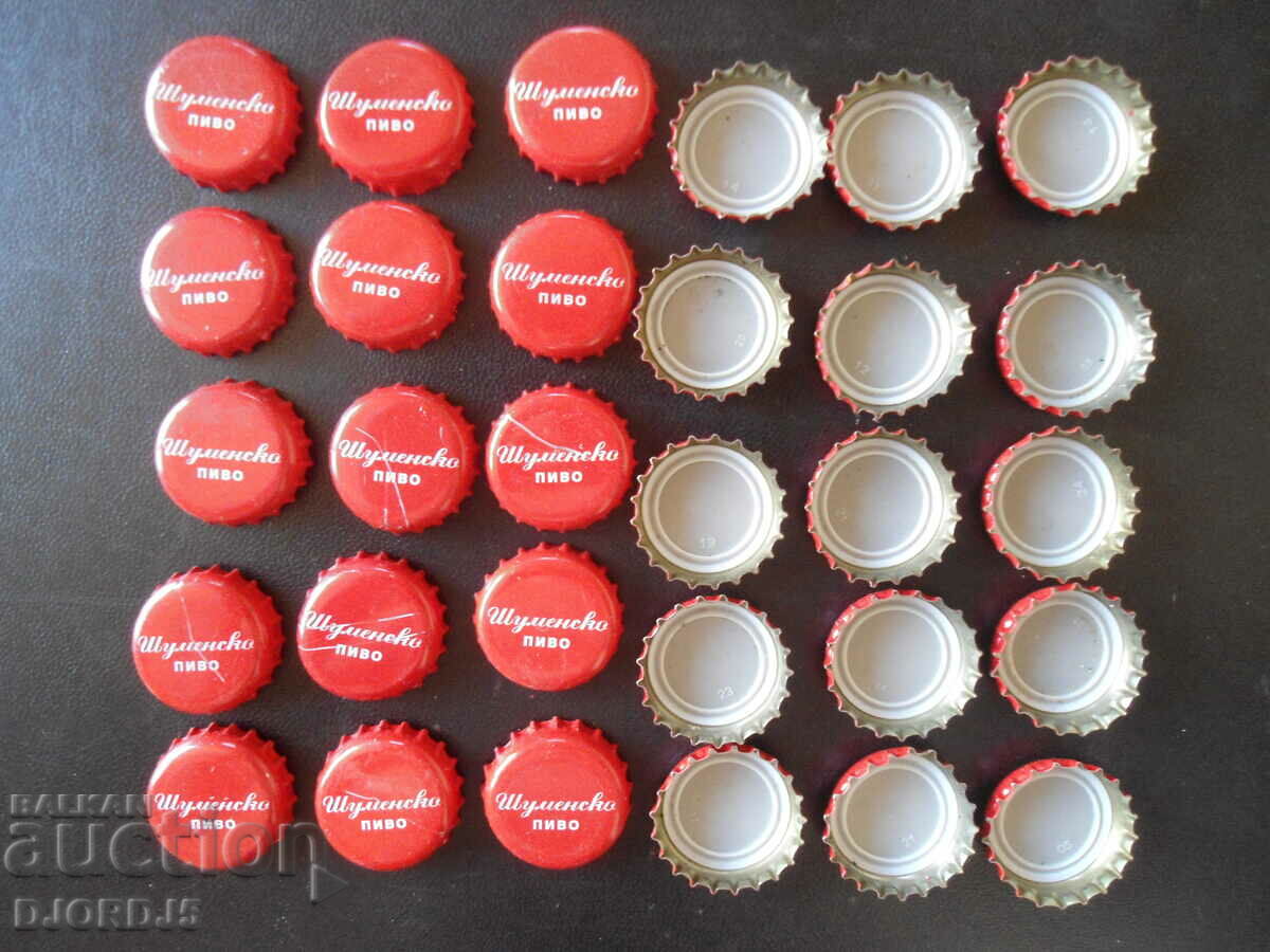 Auction  Old caps, 30 pieces