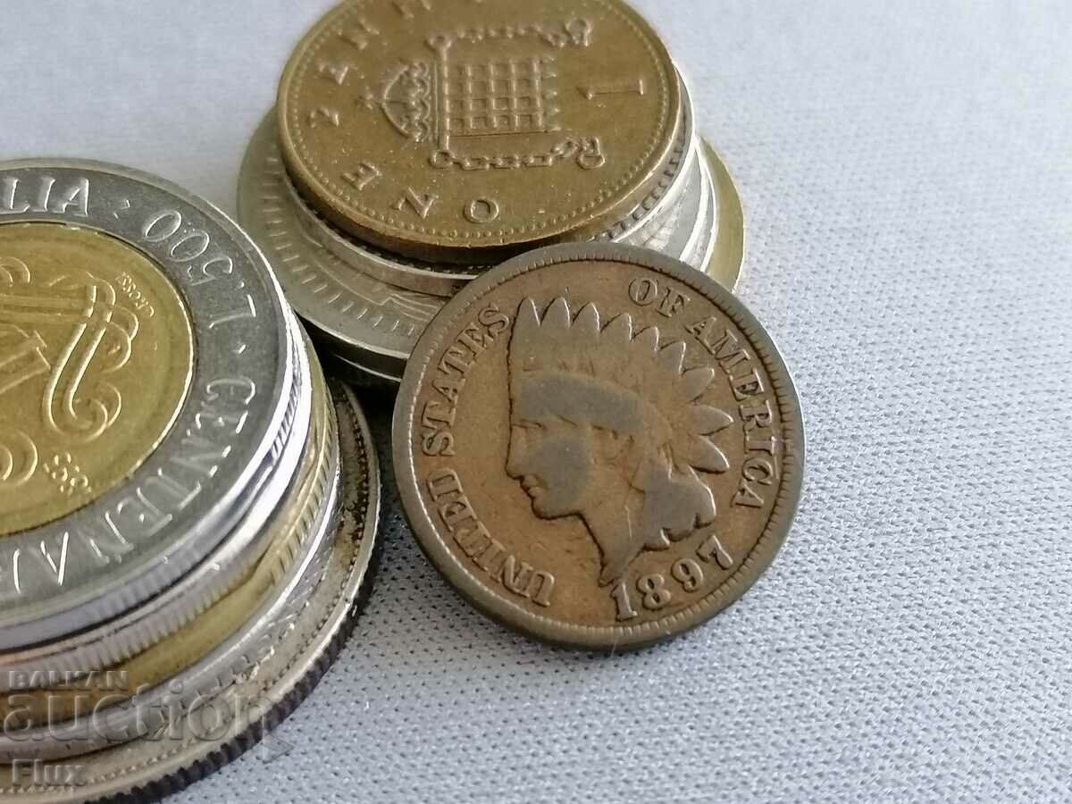 Coin - US - 1 cent 1897 with price 18.00 BGN | € 9.20 Coin - US - 1 cent 1897 with price 18.00 BGN | € 9.20