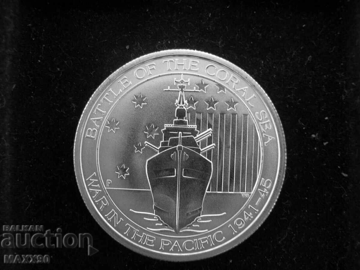 Сребро половин унция(1/2 oz) битката за Коралово море Сребро половин унция(1/2 oz) битката за Коралово море