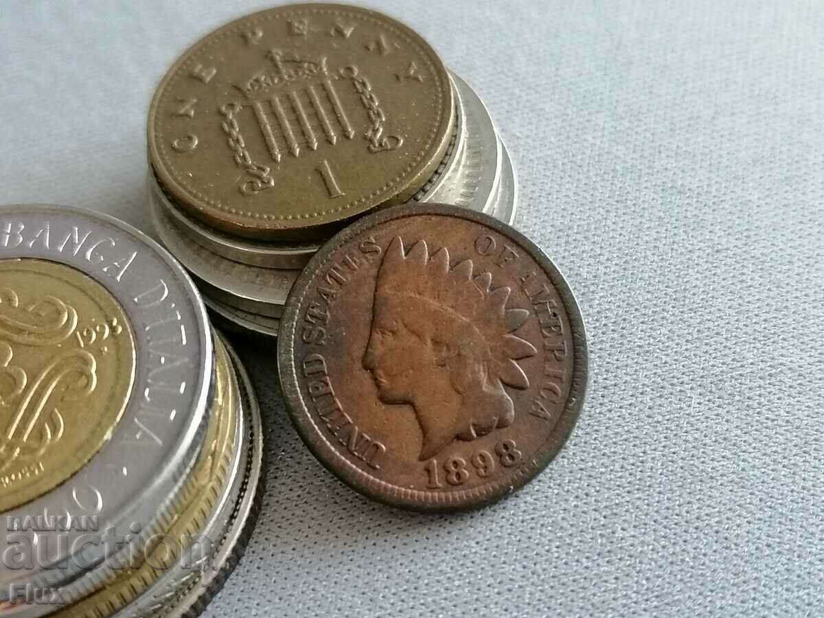 Coin - US - 1 cent 1898 with price 19.00 BGN | € 9.71