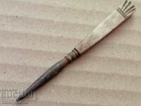 Old awl with wrought iron skewer handle of wrought iron primitive