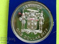 1 dolar 1977 Jamaica Proof Unc