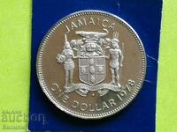 1 dolar 1978 Jamaica Proof Foarte rar