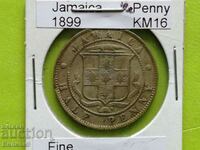1/2 Penny 1899 Jamaica / Regatul Unit Rar