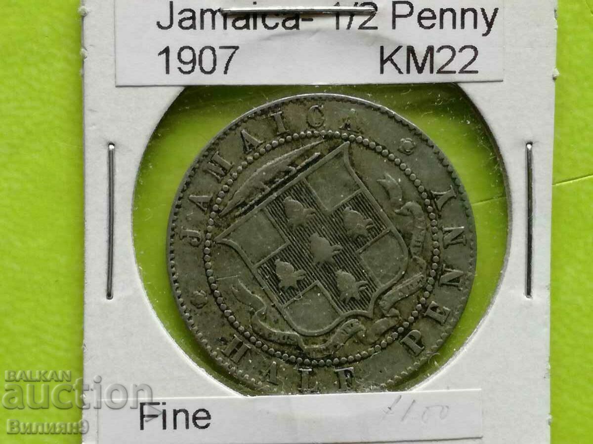 1/2 Penny 1907 Jamaica / Great Britain