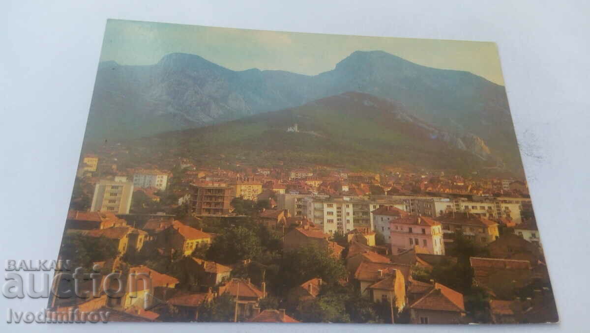 Пощенска картичка Враца Общ изглед