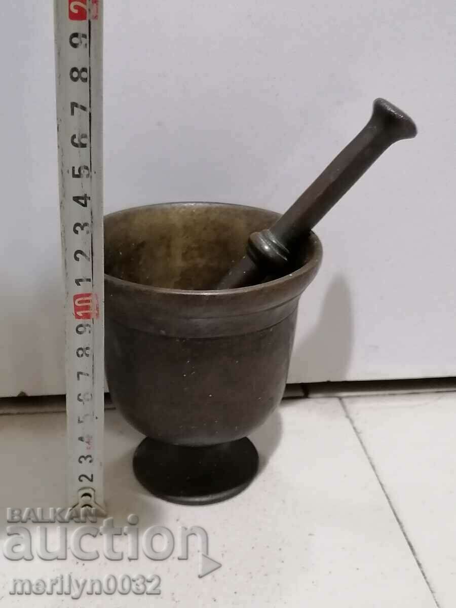 Old bronze mortar, pestle, mortar - 5 Old bronze mortar, pestle, mortar - 5