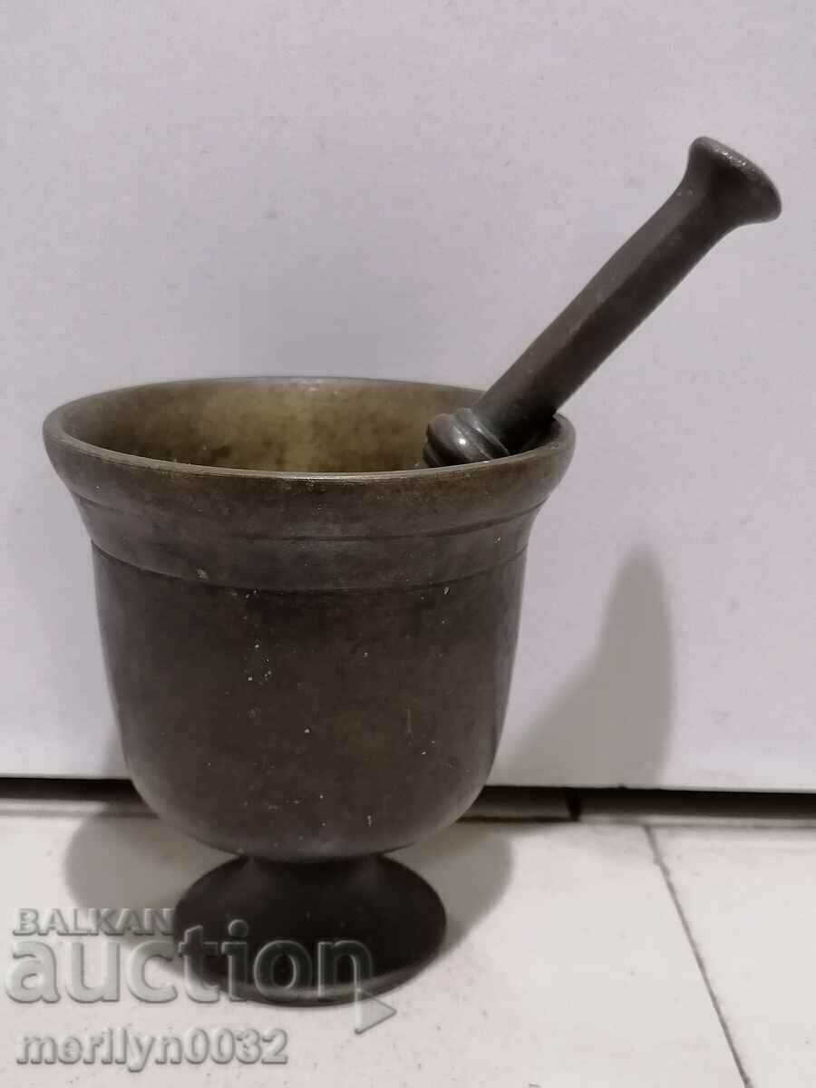 Old bronze mortar, pestle, mortar Old bronze mortar, pestle, mortar