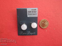 Great silver earrings earrings rose quartz 925