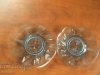 PLATE PLATE GLASS COLOR RELIEF BULGARIA-2 PCS