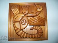 Beautiful wooden panel, picture