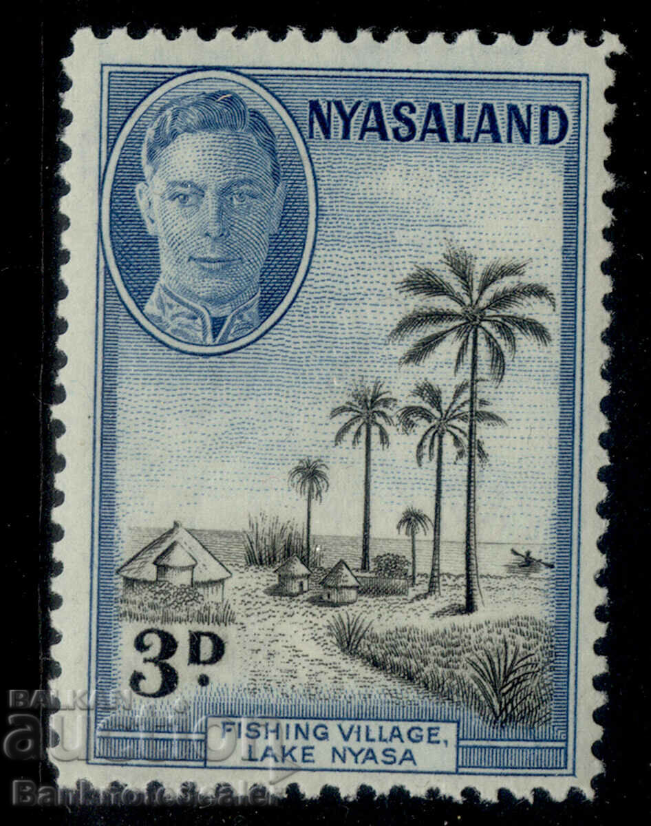 Nyasaland 3d 1945 mounted mint