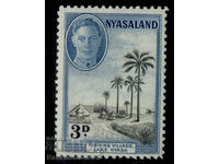 Nyasaland 3d 1945 montat monetărie