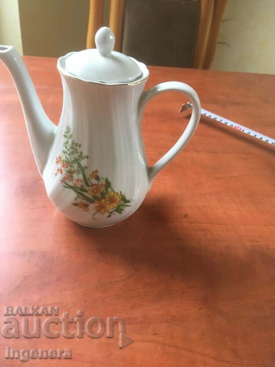 PORCELAIN TEAPOT JUG BULGARIA with price 18.00 BGN | € 9.20