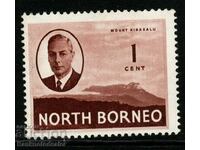 NORTH BORNEO SG356 1950 1c RED-BROWN mh