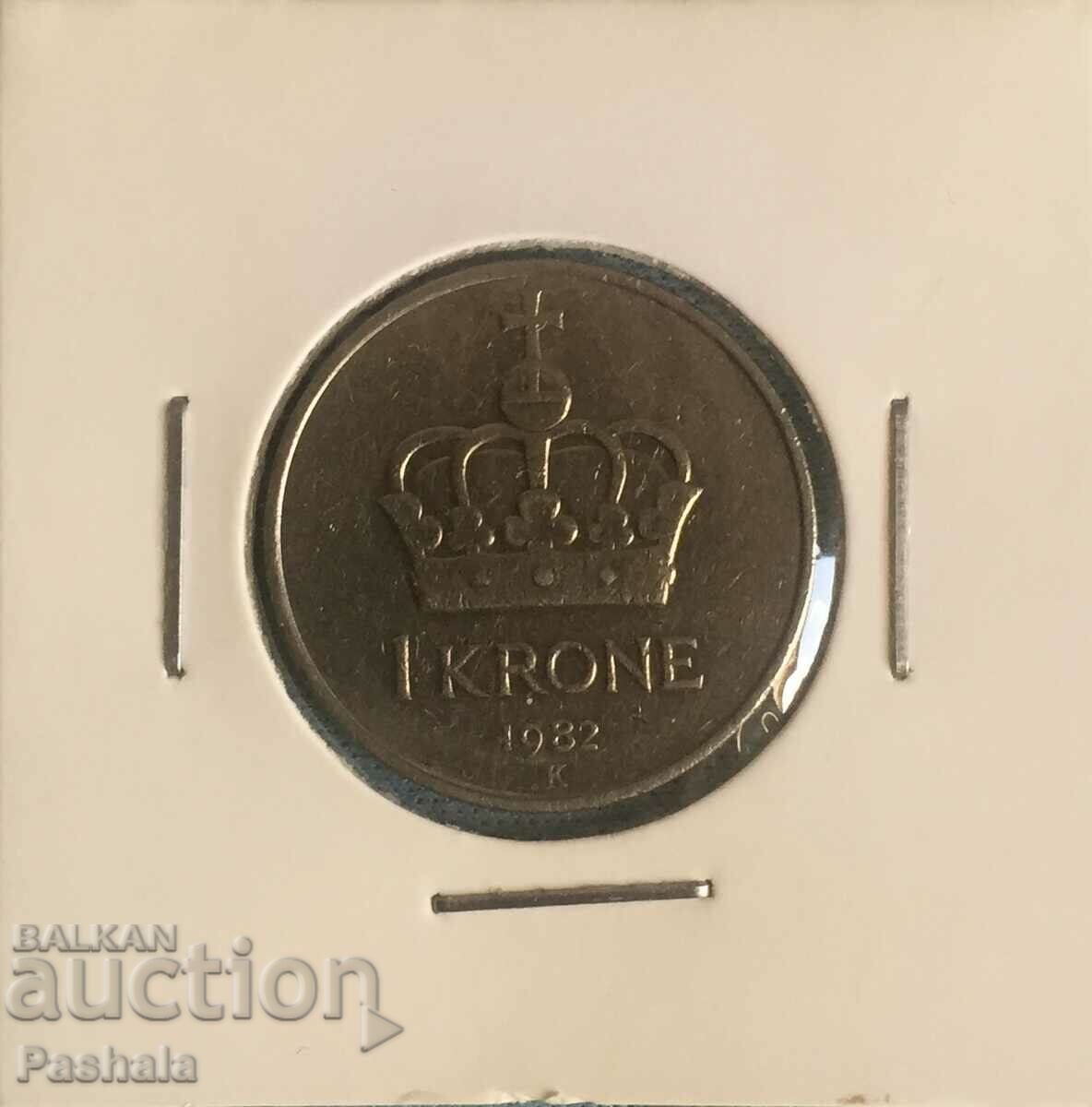 Norvegia 1 coroană 1982