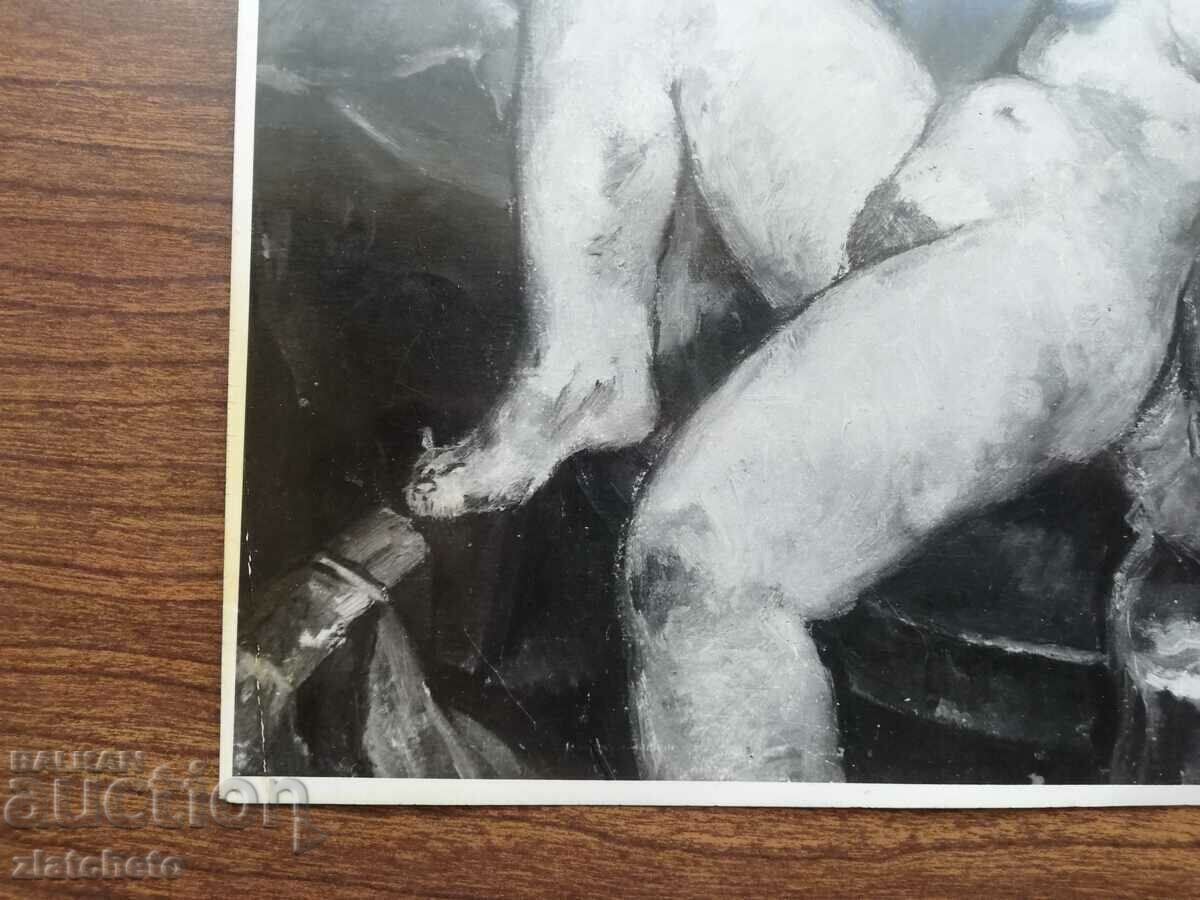 Auction An old photo of a painting by the artist Stoyan Sotirov Auction An old photo of a painting by the artist Stoyan Sotirov