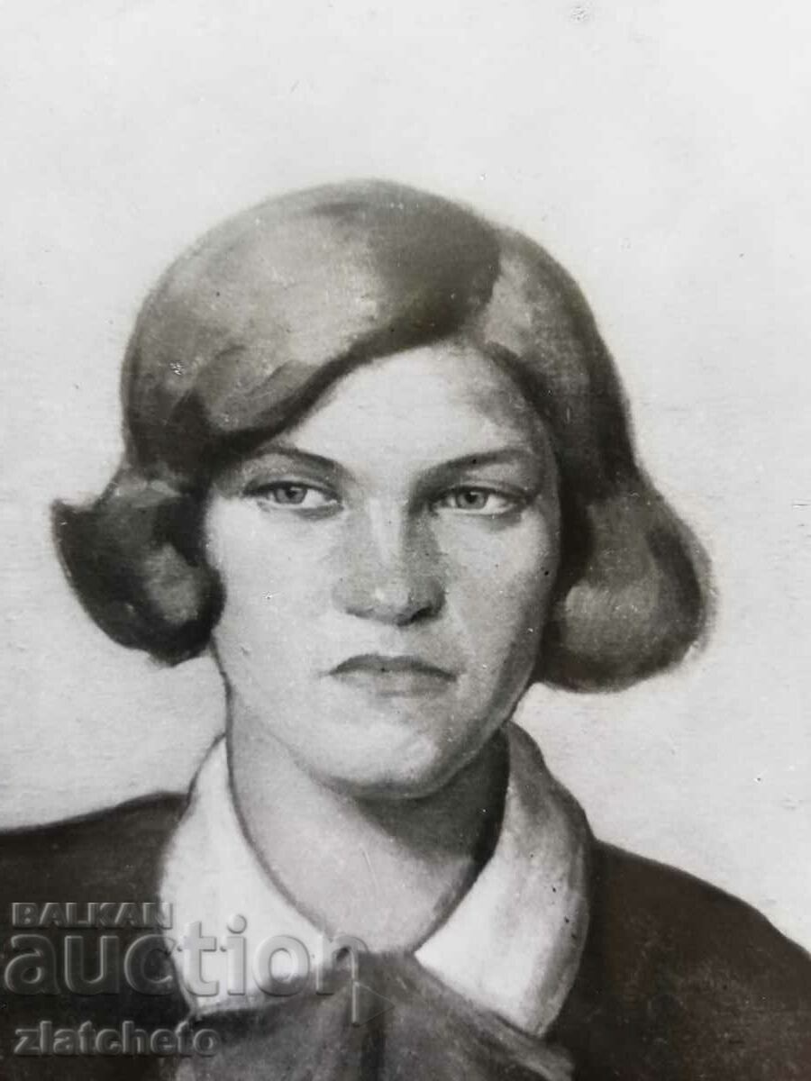 An old photo of a painting by the artist Stoyan Sotirov - 5