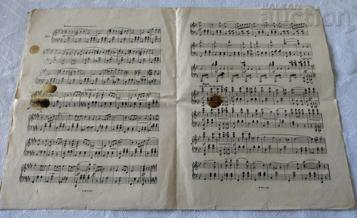 Auction OPERATE WALTZ "THE LADY IN RED" NOTES Auction OPERATE WALTZ "THE LADY IN RED" NOTES