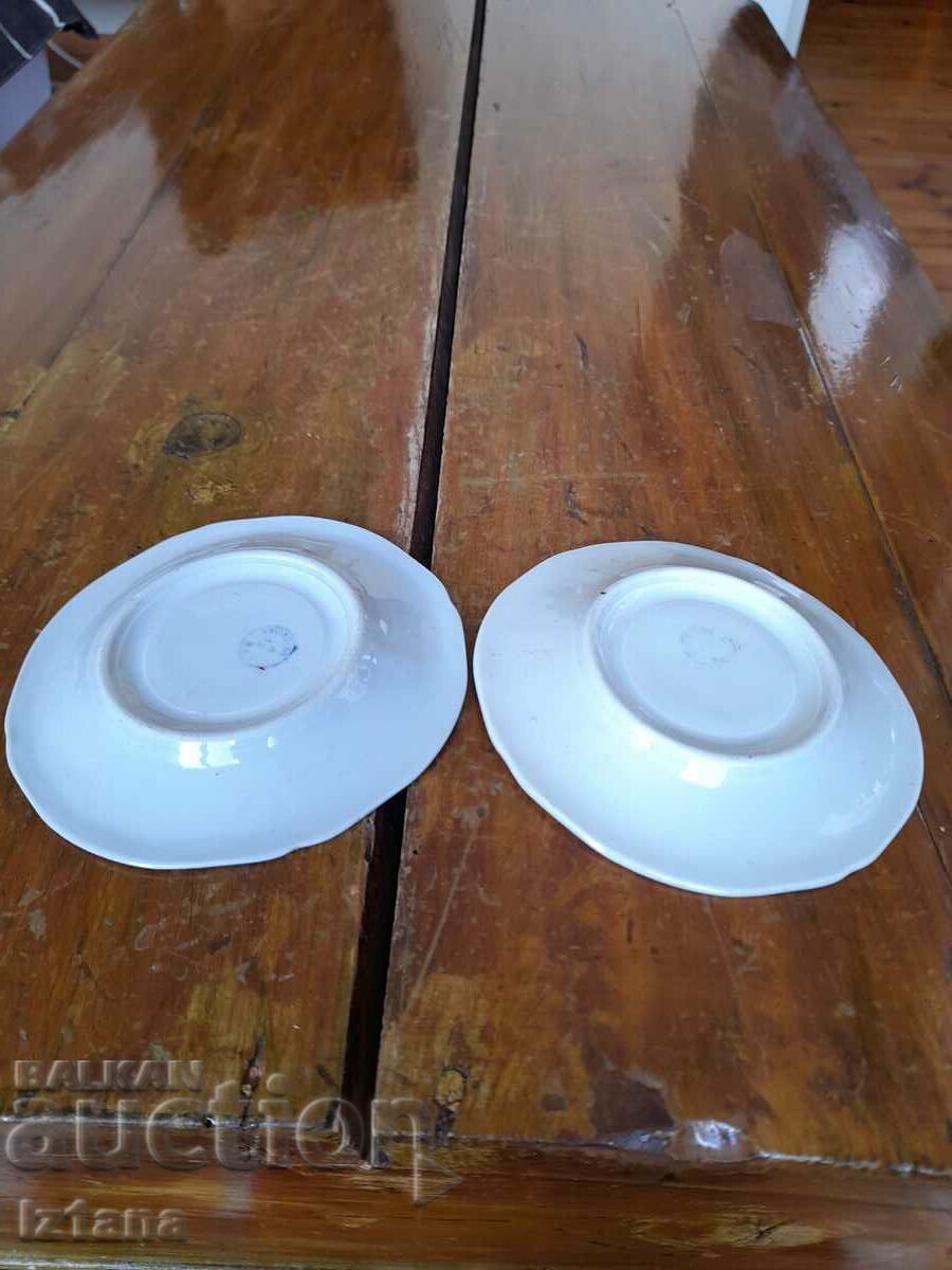 Old porcelain plate, saucers - 5 Old porcelain plate, saucers - 5