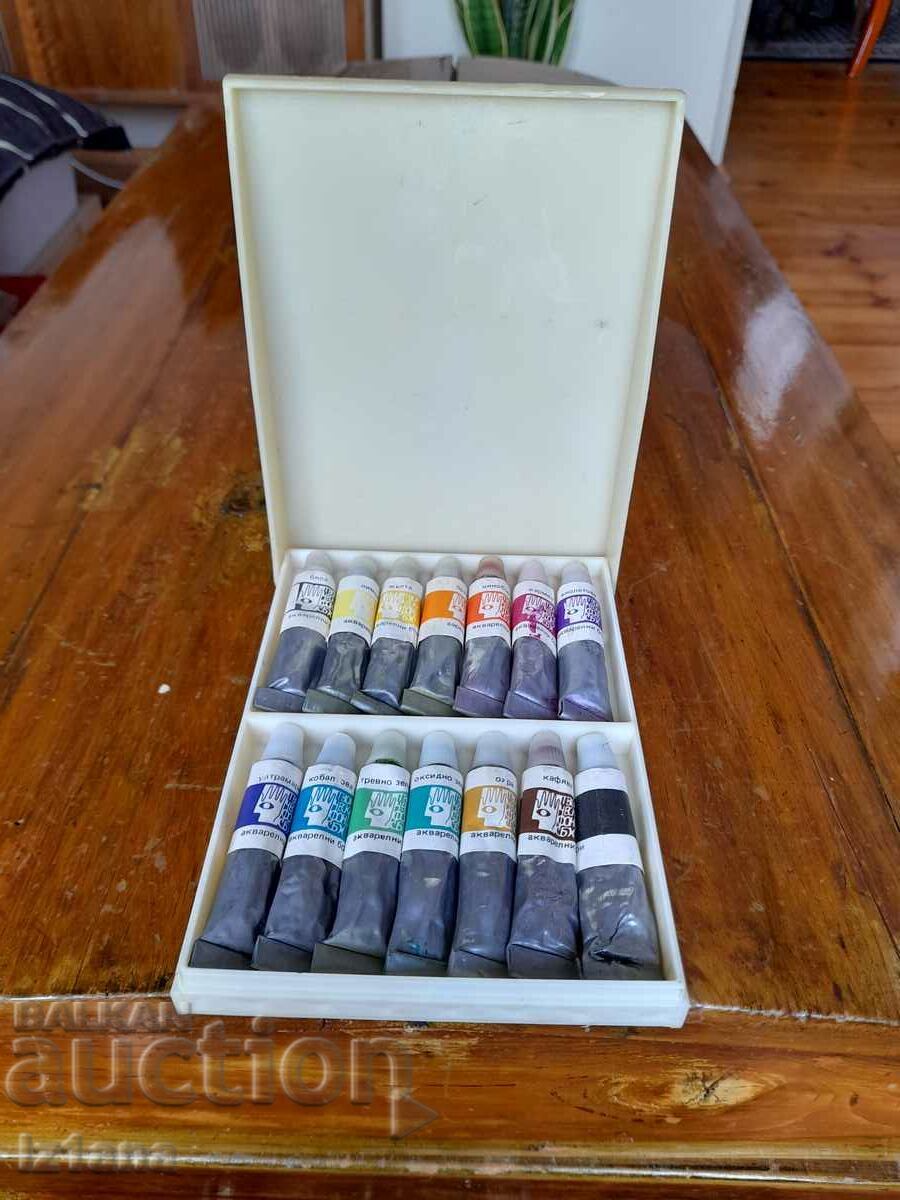 Auction Old watercolors, paints Auction Old watercolors, paints