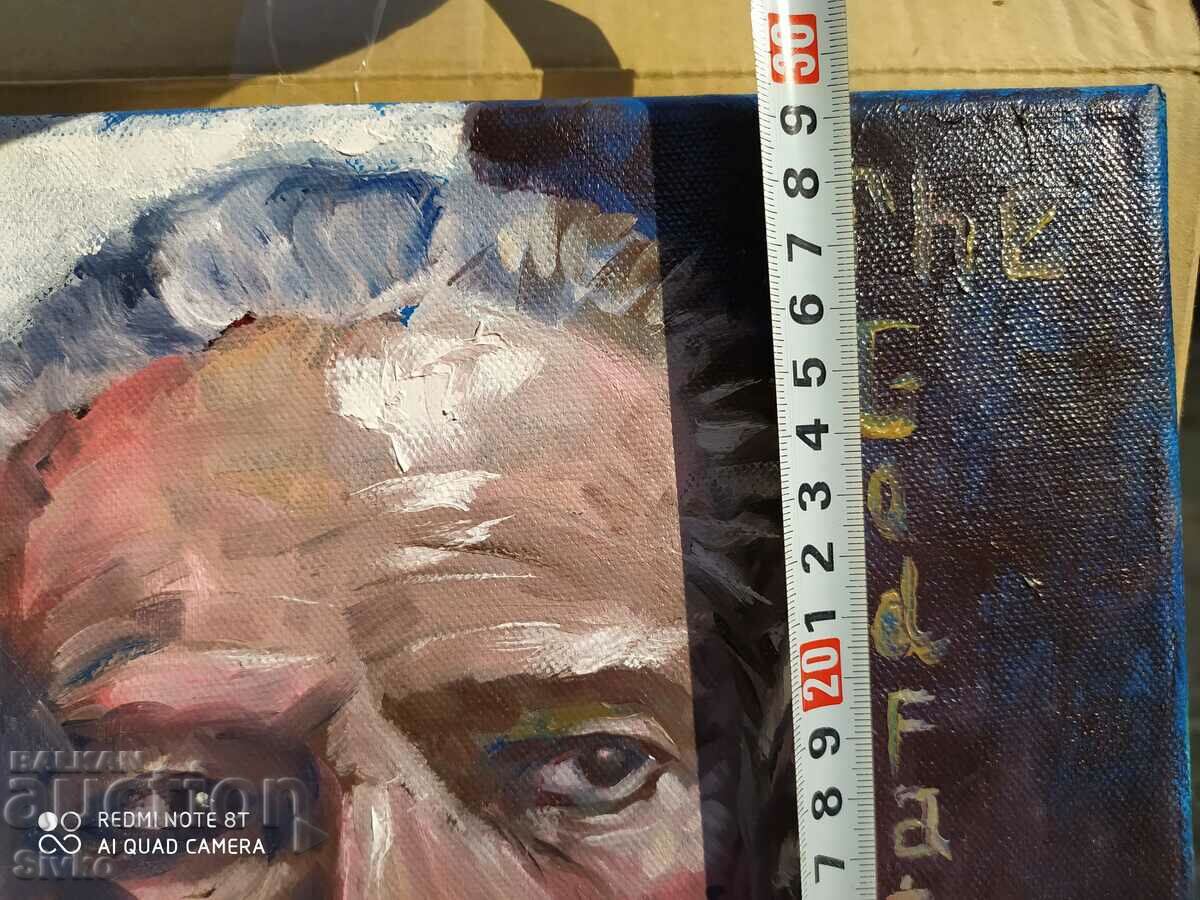 Delivery of Oil painting canvas Godfather, Marlon Brando Delivery of Oil painting canvas Godfather, Marlon Brando