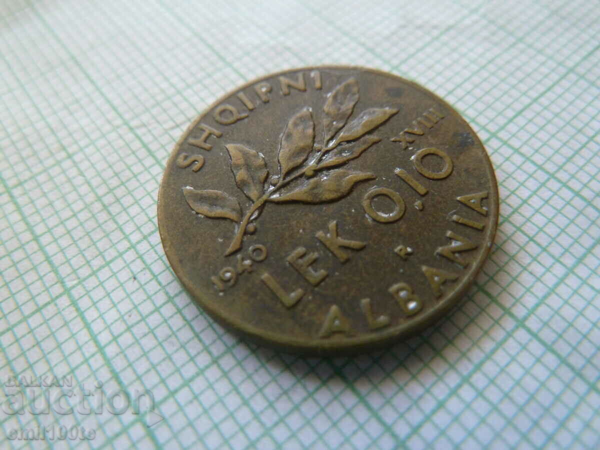 0,10 Lek 1940 Αλβανία με τιμή 30.00 BGN | € 15.34 0,10 Lek 1940 Αλβανία με τιμή 30.00 BGN | € 15.34