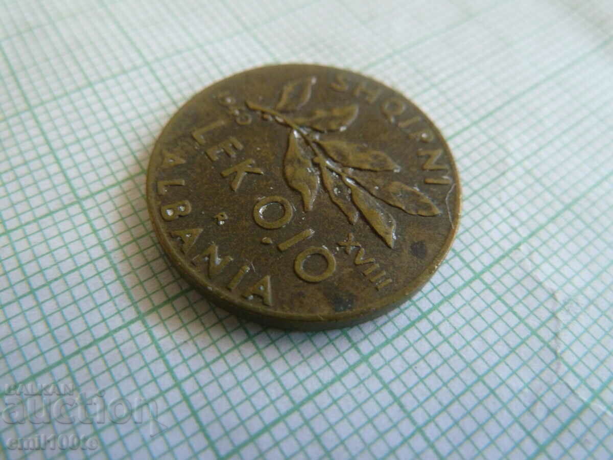 Δημοπρασία 0,10 Lek 1940 Αλβανία Δημοπρασία 0,10 Lek 1940 Αλβανία