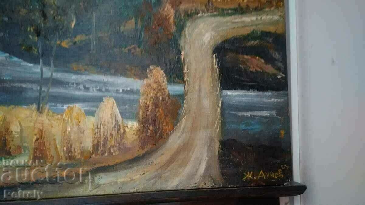 Delivery of Old painting by Zhecho Dunev