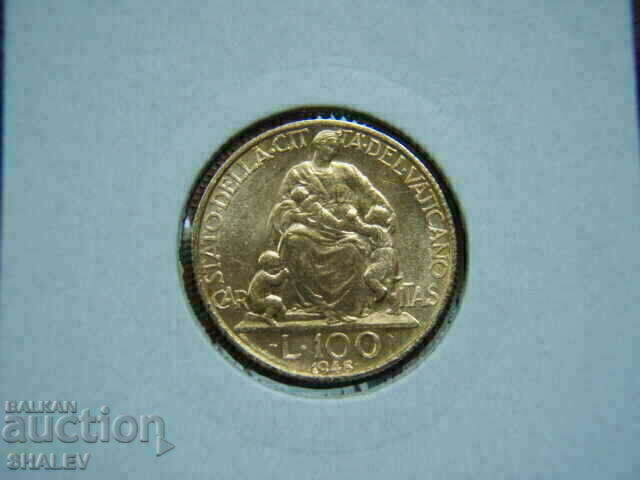 Auction 100 Lire 1948 Vaticana - AU/Unc (gold) Auction 100 Lire 1948 Vaticana - AU/Unc (gold)