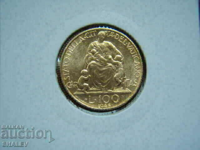 100 Lire 1948 Vaticana - AU/Unc (gold) 100 Lire 1948 Vaticana - AU/Unc (gold)
