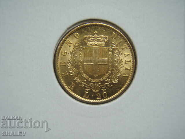 20 Λίρες 1874 R Ιταλία (20 liri Italiya) - AU/Unc (χρυσός) με τιμή 1619.89 BGN | € 828.24