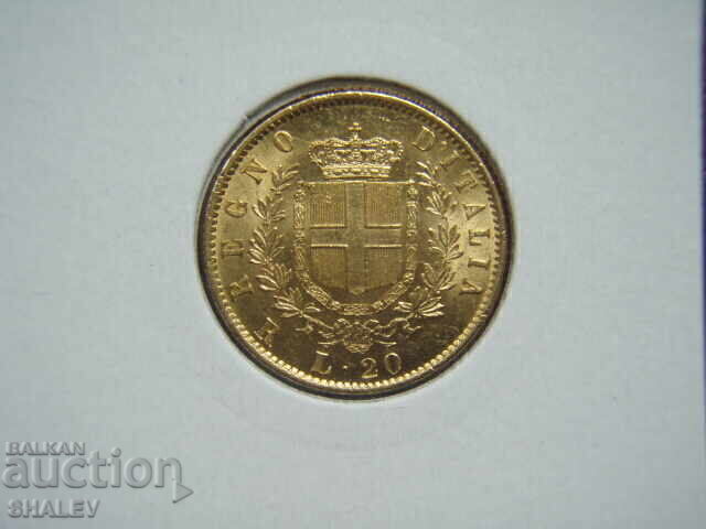 Δημοπρασία 20 Λίρες 1874 R Ιταλία (20 liri Italiya) - AU/Unc (χρυσός)