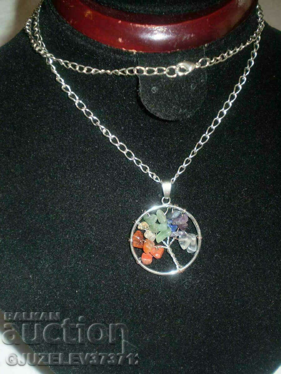 Κρεμαστό από φυσικά ορυκτά «Το δέντρο της ζωής - 7