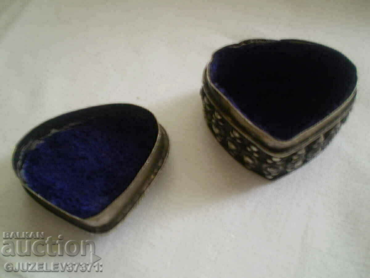 jewelry box with silver plated vintage style - 6 jewelry box with silver plated vintage style - 6