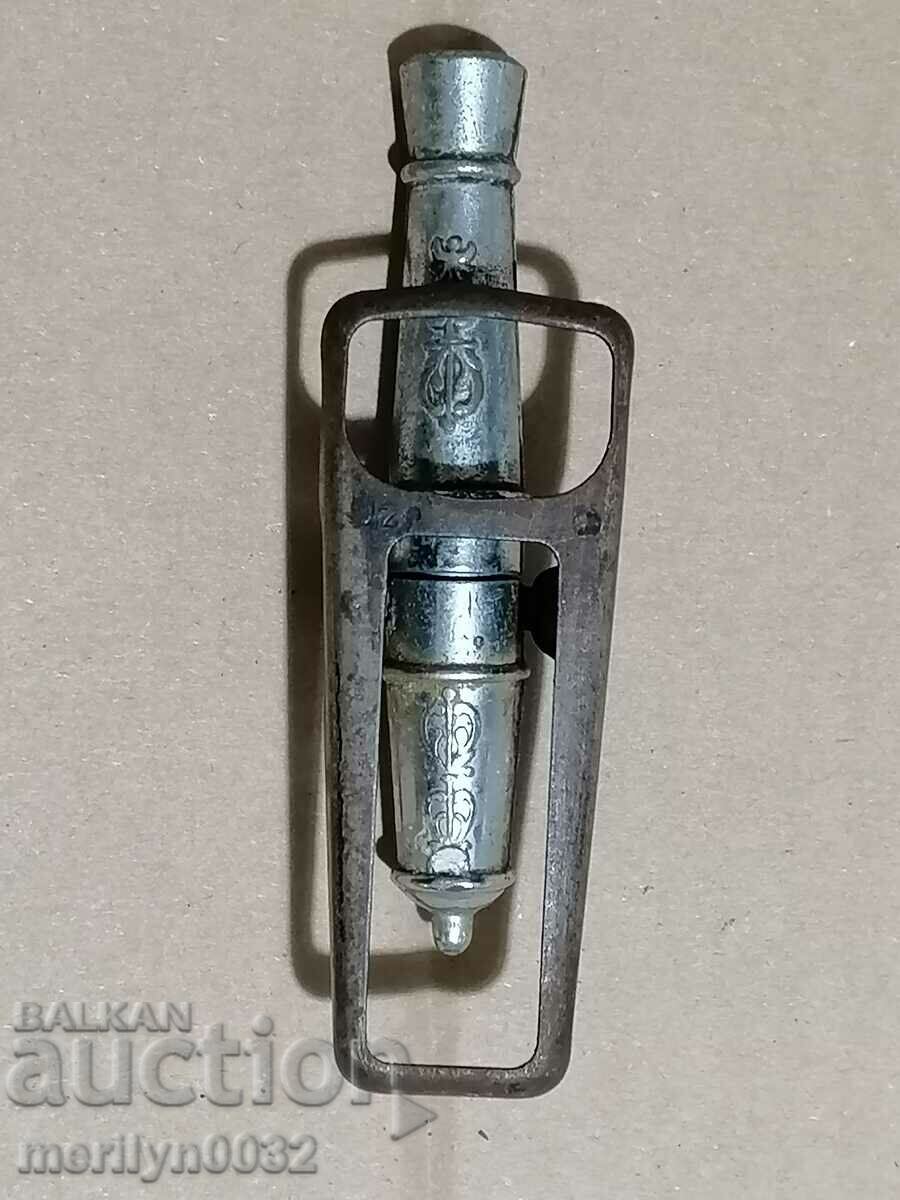 Auction Old Soccer opener with corkscrew, tool, USSR Auction Old Soccer opener with corkscrew, tool, USSR