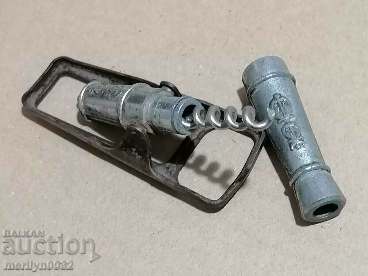 Old Soccer opener with corkscrew, tool, USSR - 7 Old Soccer opener with corkscrew, tool, USSR - 7