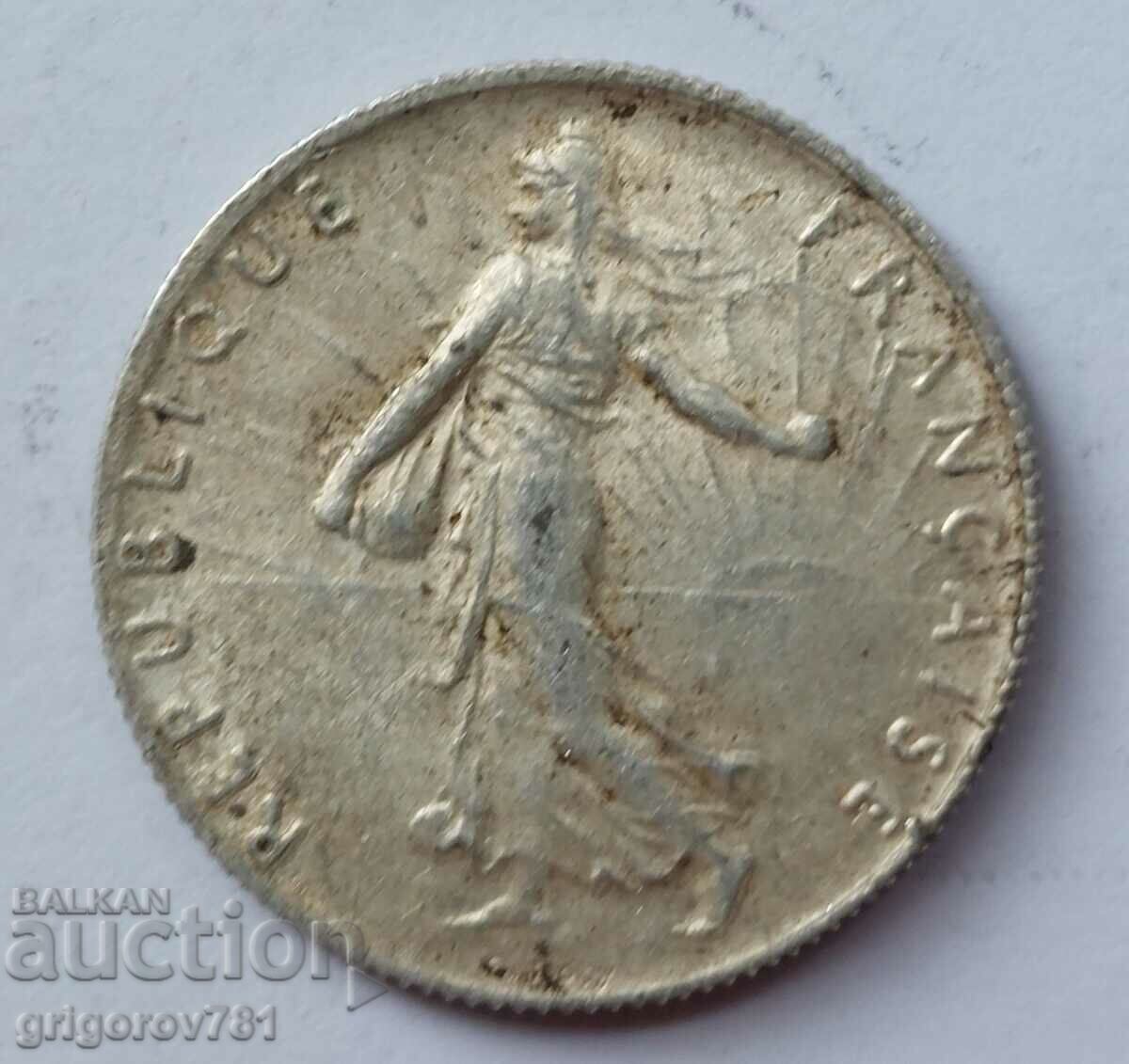 50 сантима сребро Франция 1917 -  сребърна монета №43 с цена € 3.83 | 7.49 лв.