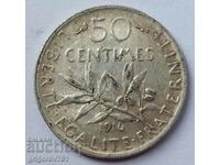 50 сантима сребро Франция 1916 -  сребърна монета №59