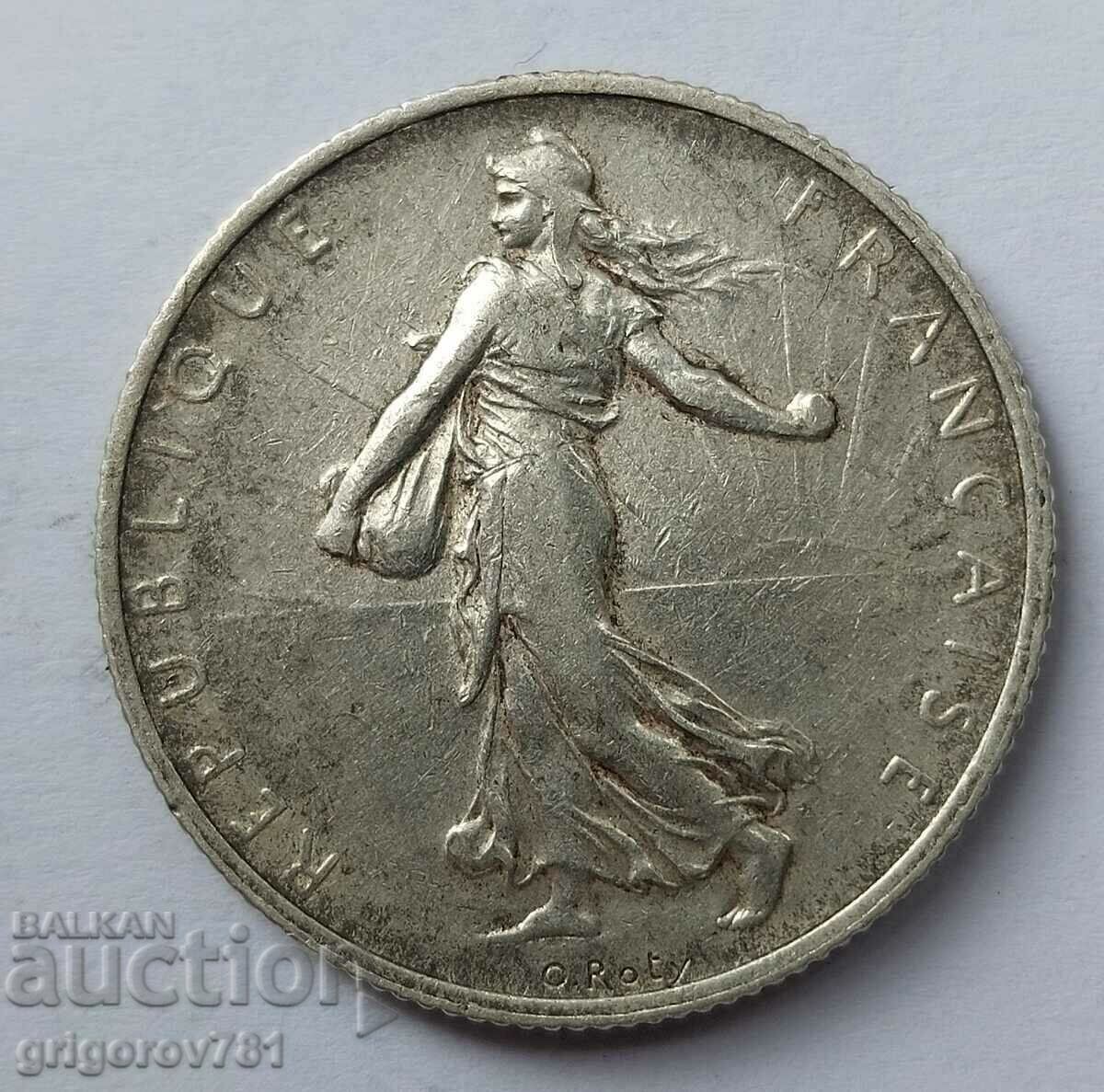2 franci argint Franța 1908 - monedă de argint №17 cu preț 24.00 BGN | € 12.27 2 franci argint Franța 1908 - monedă de argint №17 cu preț 24.00 BGN | € 12.27