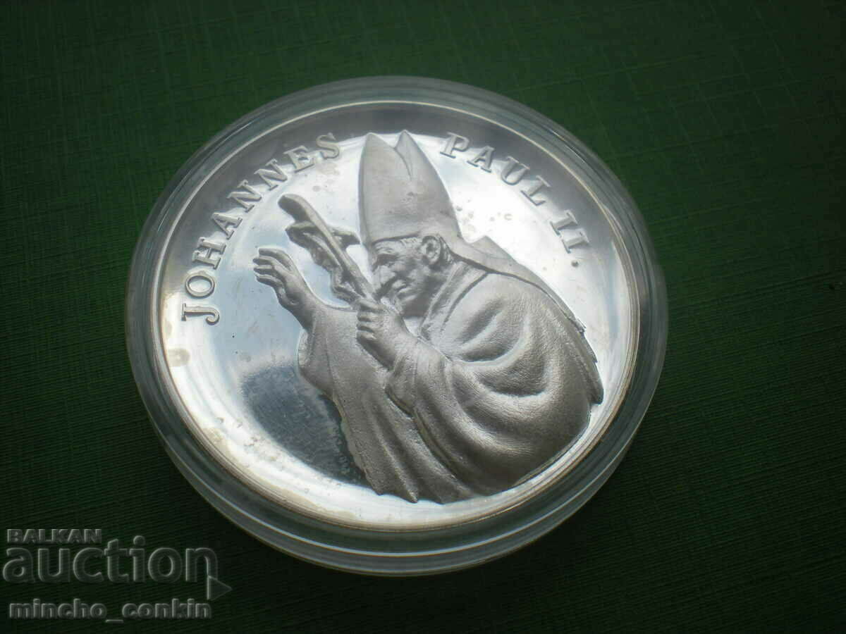 Silver medal Pope John Paul II in Berlin 1996 RRRR.