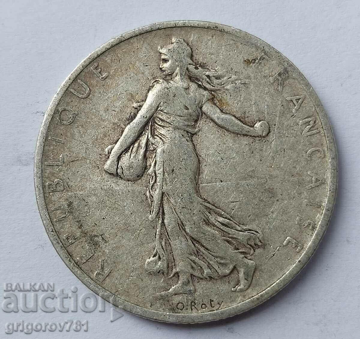 2 franci argint Franța 1901 - monedă de argint №21 cu preț € 12.27 | 24.00 BGN