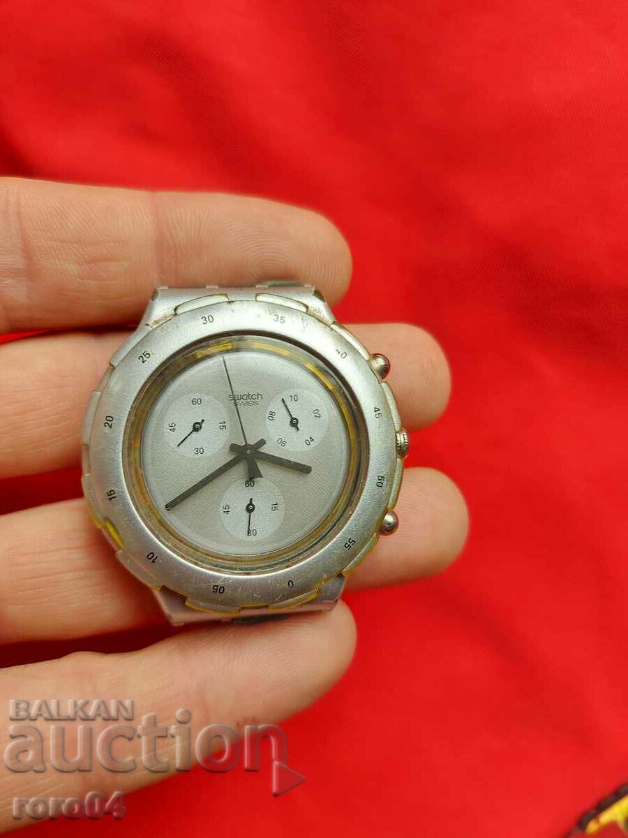 SWATCH CHRONOGRAPH - SWISS with price 55.00 BGN | € 28.12 SWATCH CHRONOGRAPH - SWISS with price 55.00 BGN | € 28.12