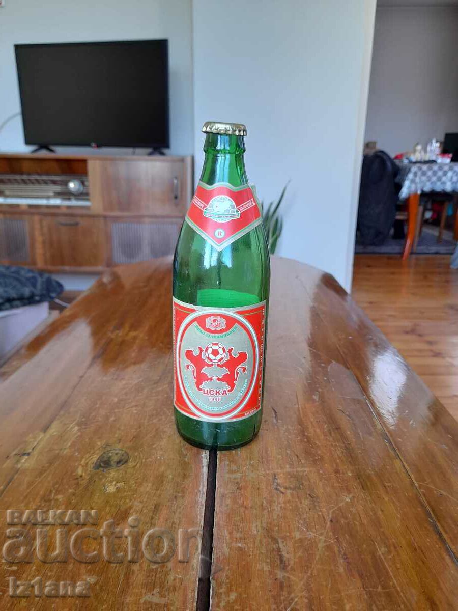 Old bottle of beer, beer CSKA