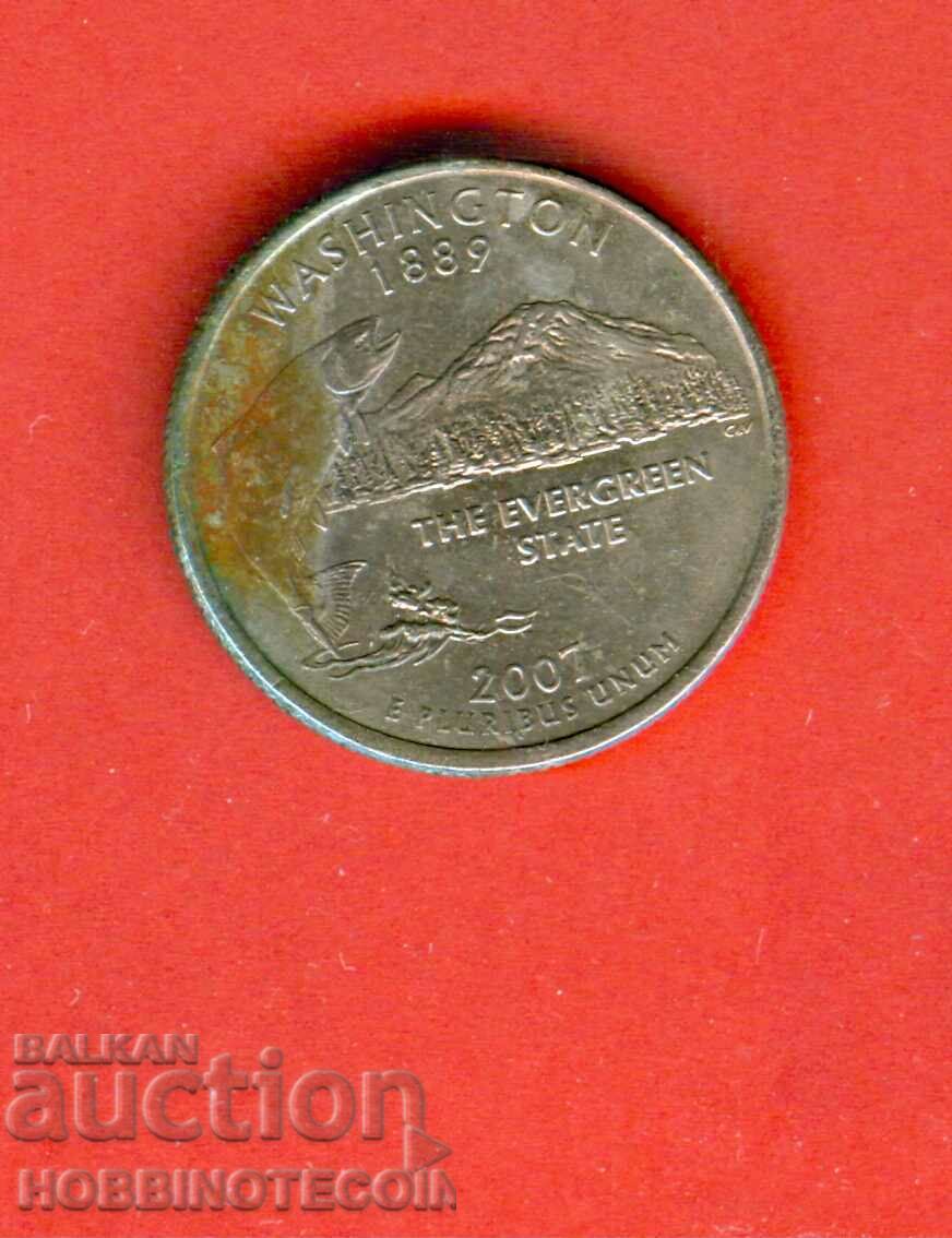 USA 25 cent issue - issue 2007 - WASHINGTON