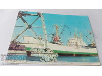 Пощенска картичка Бургас Пристанището 1973