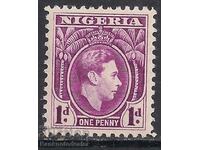 Nigeria 1938 - 51 KGV1 1d Bright Purple Mh SG 50b