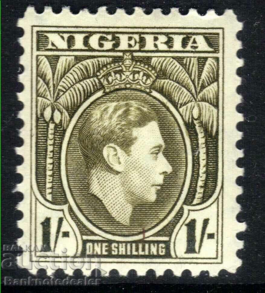 Nigeria 1938 - 51 KGV1 1 / -d Sage Green MM SG 56